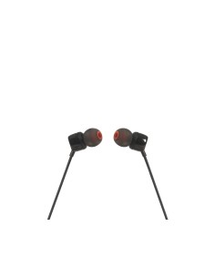 JBL T110BLK AURICOLARE IN-EAR MICROFONO FLAT NERO