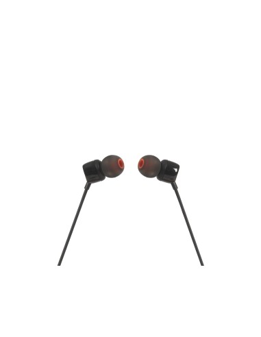 JBL T110BLK AURICOLARE IN-EAR MICROFONO FLAT NERO