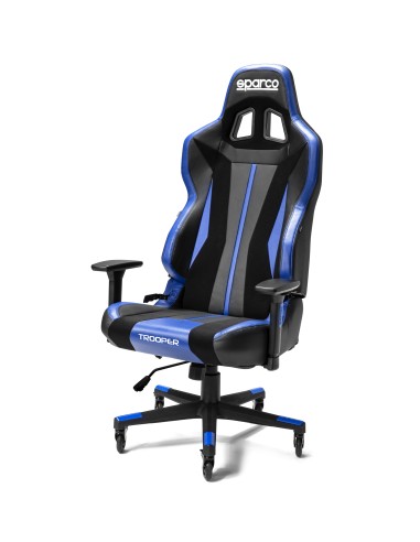 SPARCO SEDIA GAMING TROOPER NERA/AZZURRA