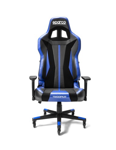SPARCO SEDIA GAMING TROOPER NERA/AZZURRA