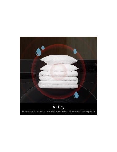 LG RNX5009TWBB ASCIUG. B 9KG CONDENSATORE AUTOPULENTE POMPA DI CALORE