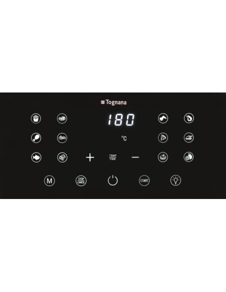 TOGNANA D2DFA10IRRO FRIGGITRICE AD ARIA 10LT 2200W ROSSOMAT - 2RESIST