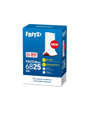 AVM FRITZBOX 6825 4G+ MODEM/ROUTER LTE 4G WIFI 6 AC600