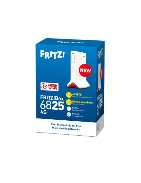 AVM FRITZBOX 6825 4G+ MODEM/ROUTER LTE 4G WIFI 6 AC600
