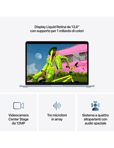 APPLE MDHH4T/A MACBOOK AIR 13" M5  10CPU 8GPU 16GB 512GB SKY BLUE