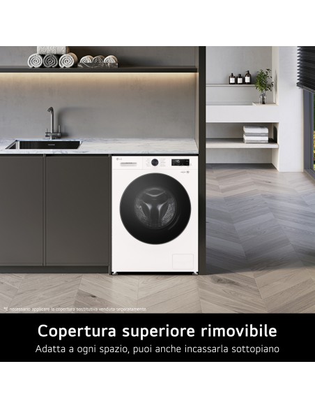 LG W4NX1095NWB LAVASC. 9/5KG 1400G  A/E WIFI VAPORE