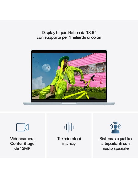 APPLE MDHJ4T/A MACBOOK AIR 13" M5  10CPU 10GPU 16GB 1TB SKY BLUE