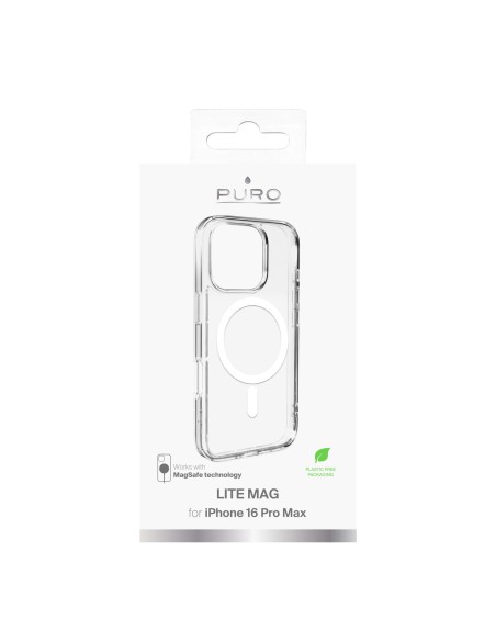 PURO PUIPC16P67LITEMAGTR IPHONE 16 PRO MAX COVER RIGIDA MAGSAFE TRASPA