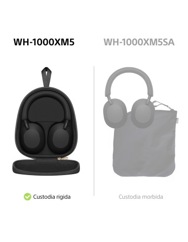 SONY WH-1000XM5B CUFFIA BT NERO CANC.RUMORE DR.30MM AUT.30 ORE