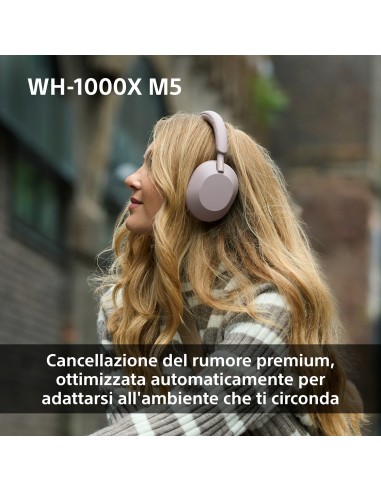 SONY WH-1000XM5B CUFFIA BT NERO CANC.RUMORE DR.30MM AUT.30 ORE