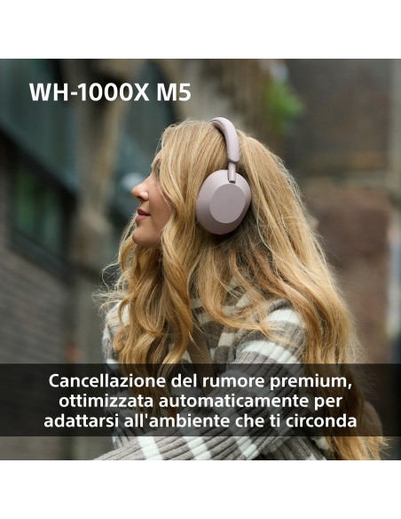 SONY WH-1000XM5B CUFFIA BT NERO CANC.RUMORE DR.30MM AUT.30 ORE