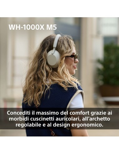 SONY WH-1000XM5B CUFFIA BT NERO CANC.RUMORE DR.30MM AUT.30 ORE