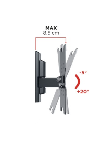 MELICONI FLATSTYLE FTR200 26"/45" 30KG TILT V50/75/100/200 STAFFA TV