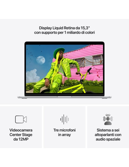 APPLE MDV94T/A MACBOOK AIR 15" M5  10CPU 10GPU 16GB 512GB SILVER