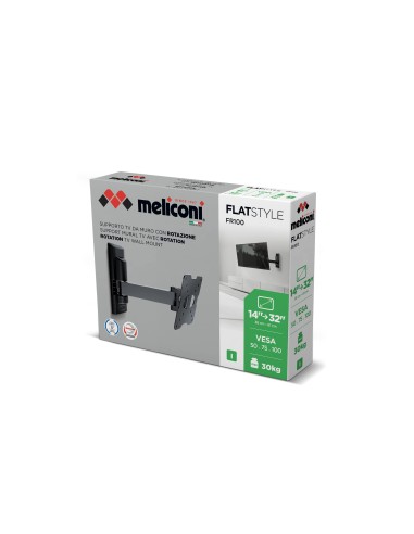 MELICONI FLATSTYLE FR100 14"/25" 30KG UN BRACCIO V50/75/100 STAFFA TV