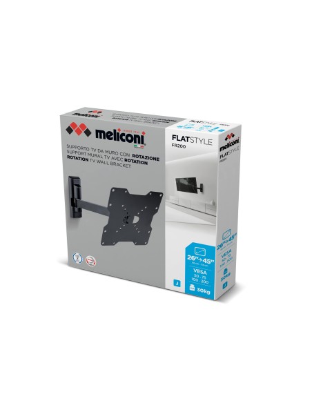 MELICONI FLATSTYLE FR200 26"/45" 30KG UN BRACCIO V5-200 STAFFA TV