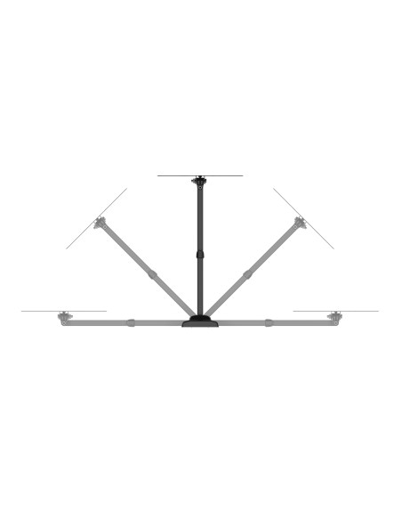 MELICONI FLATSTYLE FDR200 26"/45" 25KG DOPPIO BRACCIO V5-200 STAFFA TV