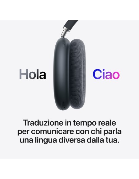 APPLE MHWK4ZM/A AIRPODS MAX 2 MEZZANOTTE GR.SCURO CUFFIE OVER-EAR