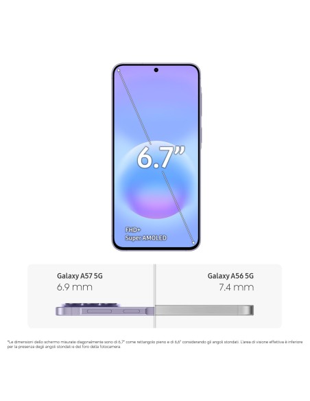 SAMSUNG A57 5G AWESOME LILAC 128GB SM-A576BZVBEUE
