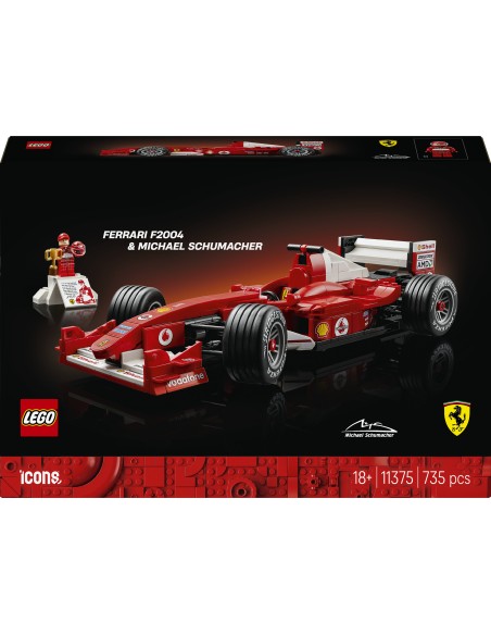 LEGO ICONS FERRARI F2004 E MICHAEL SCHUMACHER