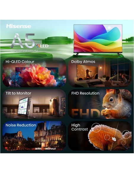 HISENSE 40A59S TVC 40" FHD QLED    SMART  SAT