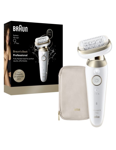BRAUN SES9011 3D EPILATORE SILK-EPIL BIANCO/ORO