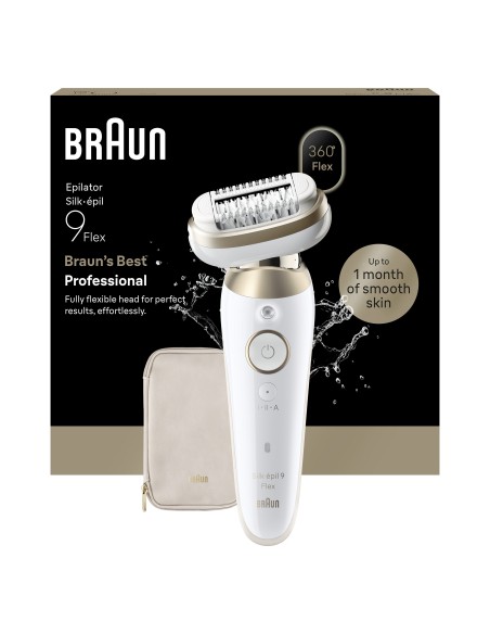 BRAUN SES9011 3D EPILATORE SILK-EPIL BIANCO/ORO