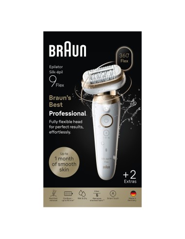 BRAUN SES9011 3D EPILATORE SILK-EPIL BIANCO/ORO