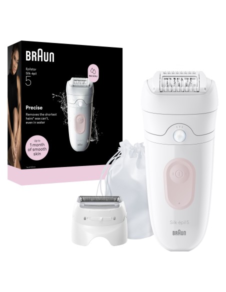 BRAUN SE5041 EPILATORE SILKEPIL    BIANCO/ROSA