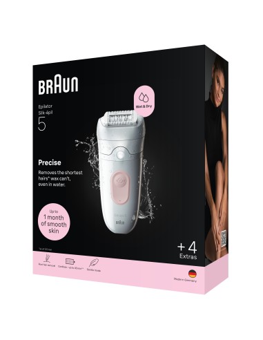 BRAUN SE5041 EPILATORE SILKEPIL    BIANCO/ROSA