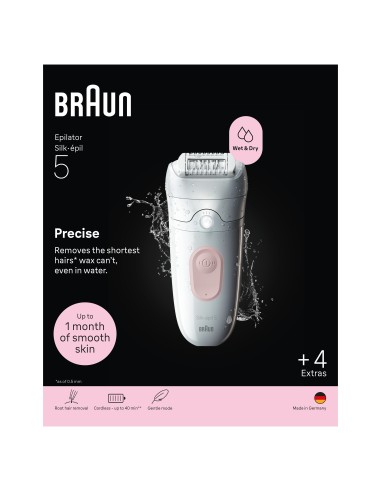 BRAUN SE5041 EPILATORE SILKEPIL    BIANCO/ROSA