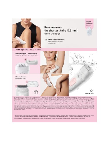 BRAUN SE5041 EPILATORE SILKEPIL    BIANCO/ROSA