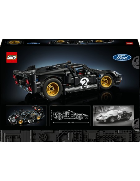 LEGO TECHNIC AUTO DA CORSA FORD GT4 MKII 1966