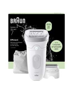 BRAUN SE7041 EPILATORE SILK-EPIL RETE BIANCO/ARGENTO 2