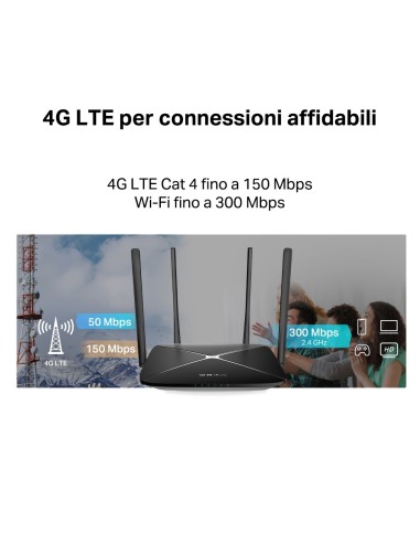 MERCUSYS MB115-4G N300 WI-FI 4G LTE ROUTER