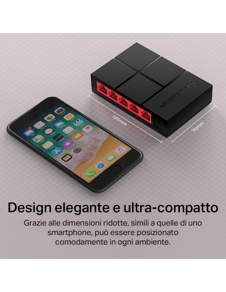 MERCUSYS MS105G 5-PORT GIGABIT SWITCH