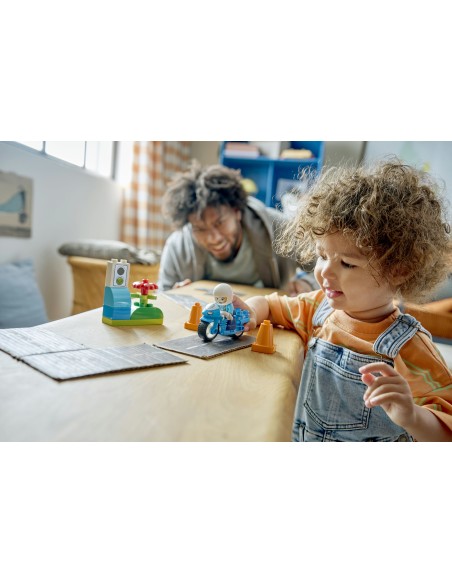 LEGO DUPLO TOWN MOTOCICLETTA BLU DELLA POLIZIA