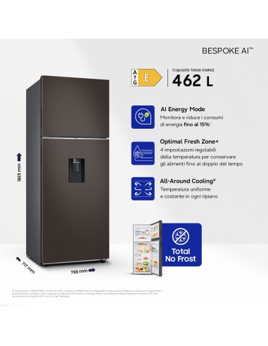 SAMSUNG RT47CB6736C2 FRIGO D.P. E  NF BLACK DISPENSER 455L H182,5 L70