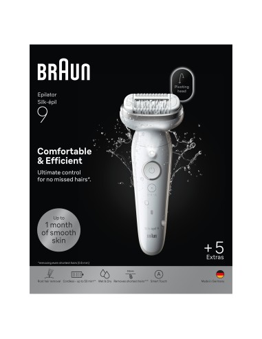 BRAUN SE9061 EPILATORE SILKEPIL    BIANCO/ARGENTO