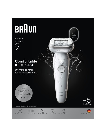 BRAUN SE9061 EPILATORE SILKEPIL    BIANCO/ARGENTO