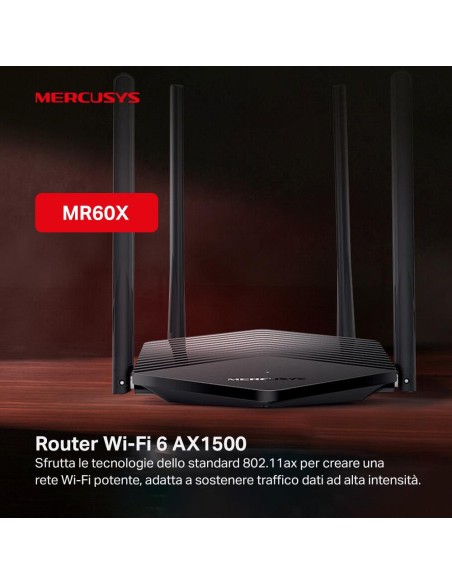 MERCUSYS MR60X AX1500 WIFI 6 ROUTER