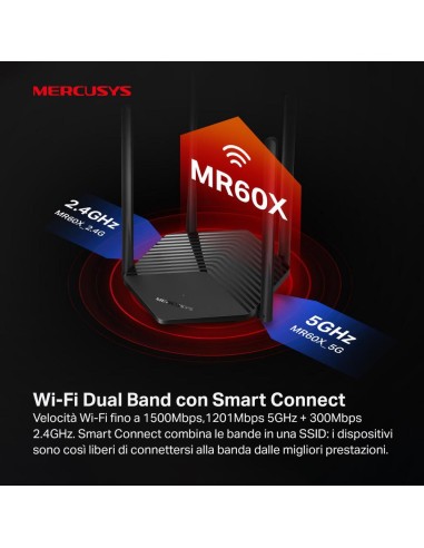 MERCUSYS MR60X AX1500 WIFI 6 ROUTER