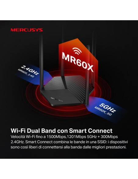 MERCUSYS MR60X AX1500 WIFI 6 ROUTER