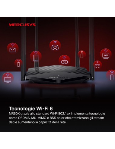 MERCUSYS MR60X AX1500 WIFI 6 ROUTER