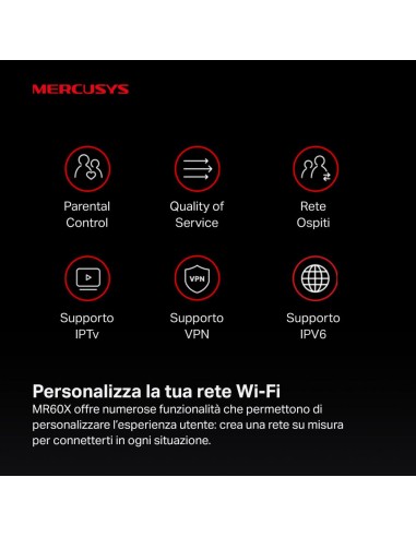 MERCUSYS MR60X AX1500 WIFI 6 ROUTER