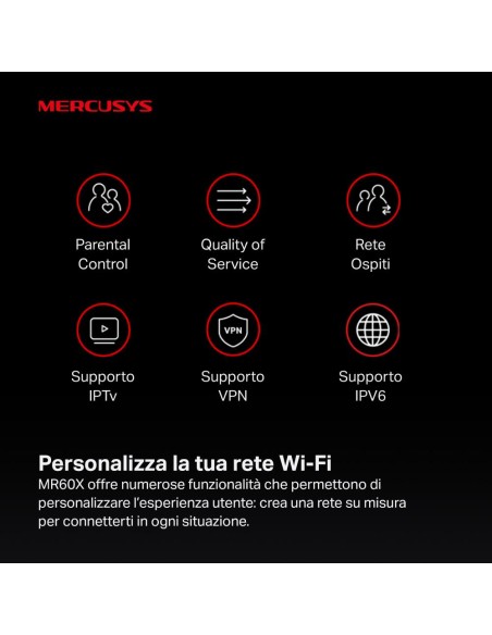 MERCUSYS MR60X AX1500 WIFI 6 ROUTER