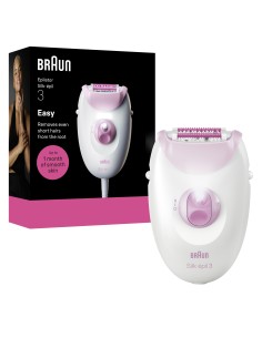 BRAUN SE3000 EPILATORE SILKEPIL A  RETE BIANCO/VIOLA
