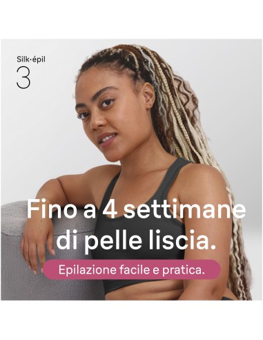 BRAUN SE3000 EPILATORE SILKEPIL A  RETE BIANCO/VIOLA