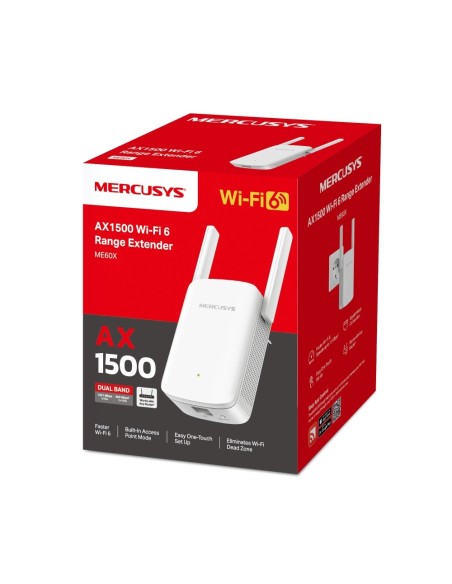 MERCUSYS ME60X AX1500 WI-FI 6 RANGE EXTENDER