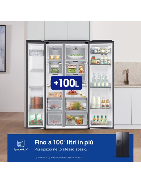 SAMSUNG RS70F64KEF FRIGO SBS E NF  635LT ANTRACITE WIFI DISP. ALL.IDR.